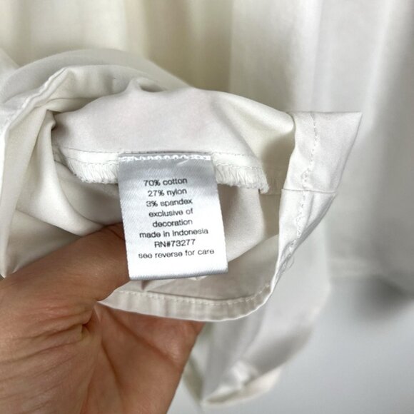 Elizabeth + James Embroidered Sleeve Peasant Blouse Sz 2X Cottage Boho Swing Top - Picture 7 of 11